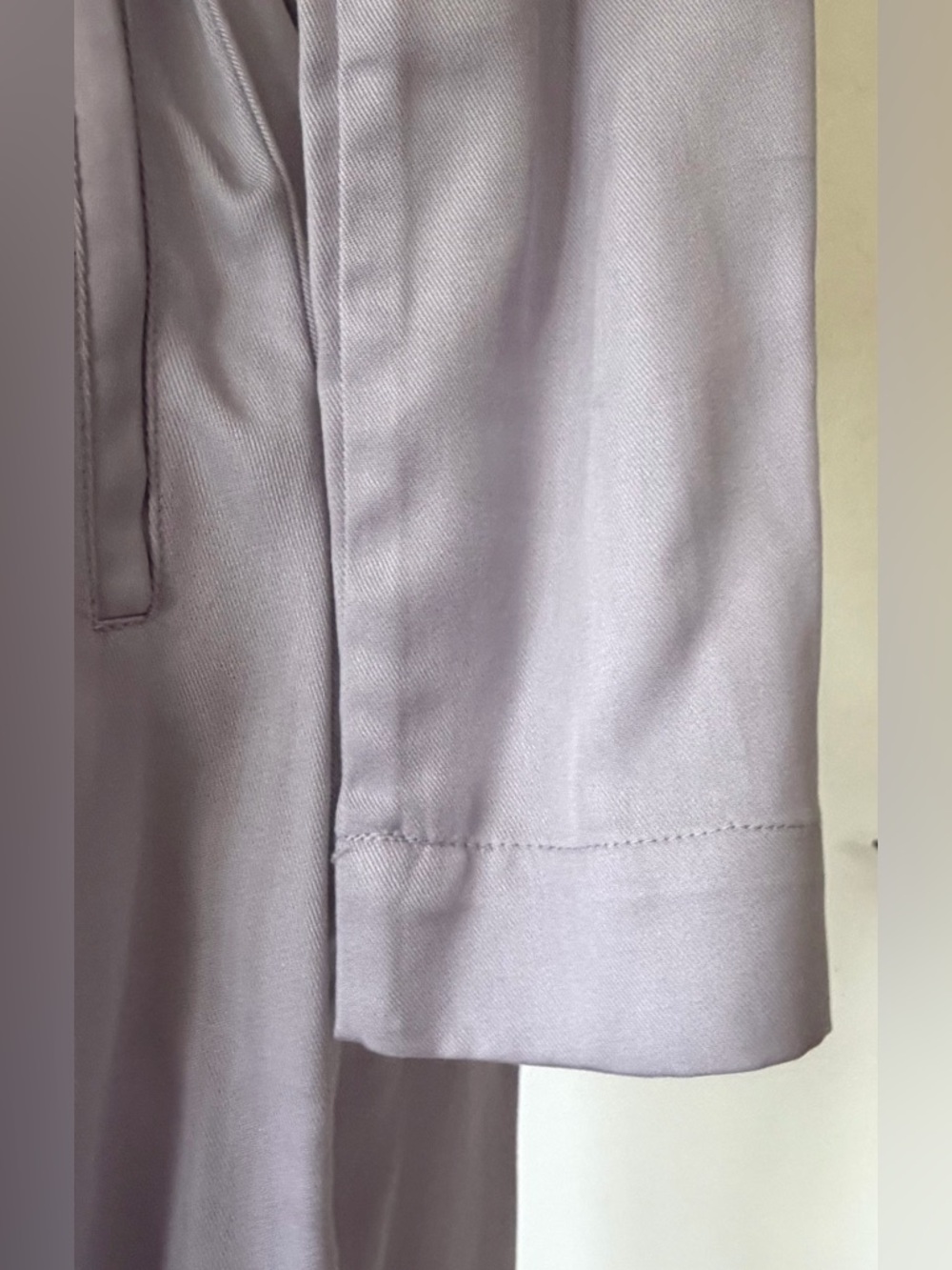 Badgley Mischka Lightweight Long Trench, Lavender, XXS, EUC - Picture 4 of 10